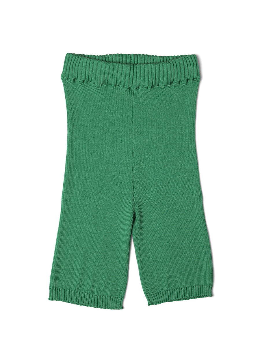 Rib Knit Bike Short - Emerald